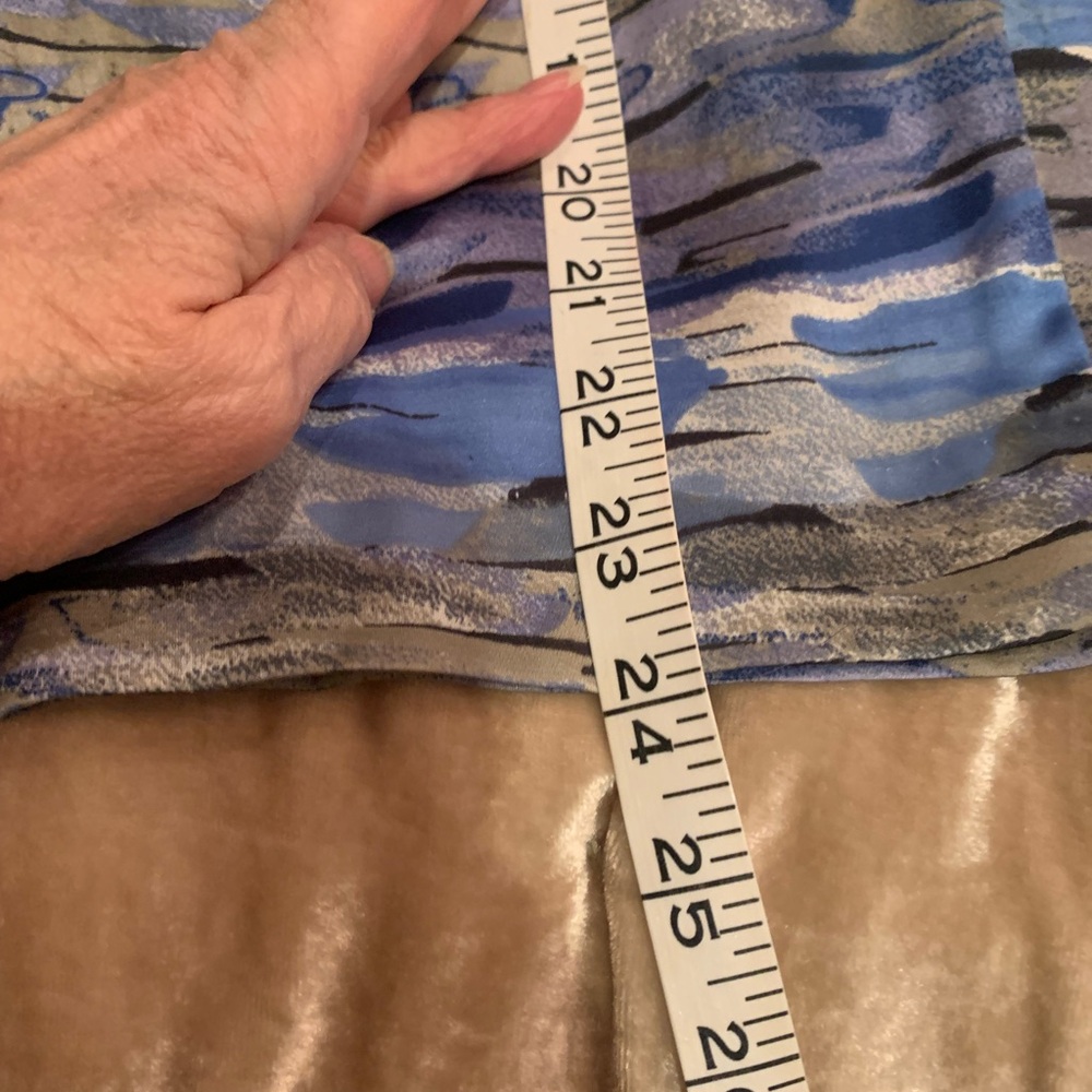 BCBGeneration Strapless Blue and Gray Patterned C… - image 8